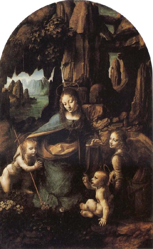 LEONARDO da Vinci Virgin of the Rocks Sweden oil painting art
